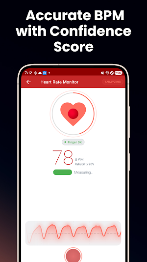 Heart Rate Monitor: Pulse BPM Screenshot 1