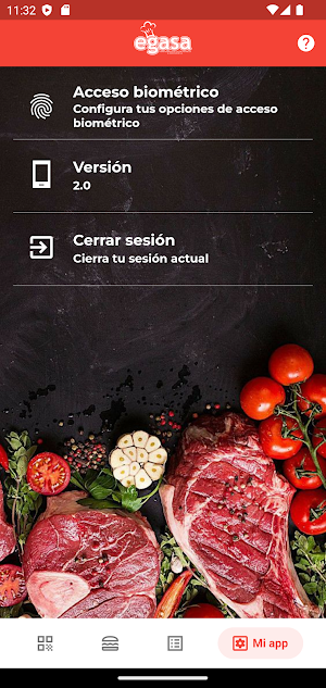 Menú Egasa Screenshot 1