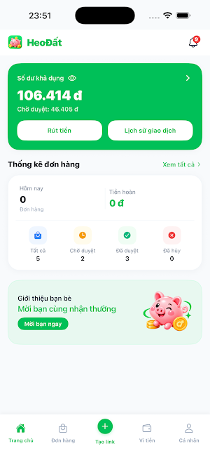 Heo Đất - Hoàn tiền mua sắm Screenshot 0