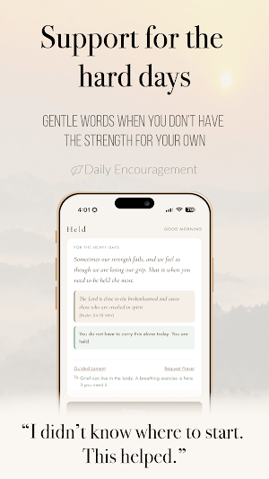 Held: Grief and Loss Support Screenshot 0