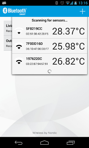 nRF Temp 2.0 for Bluetooth LE Screenshot 2