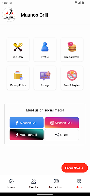 Maanos Grill Langholm Screenshot 2
