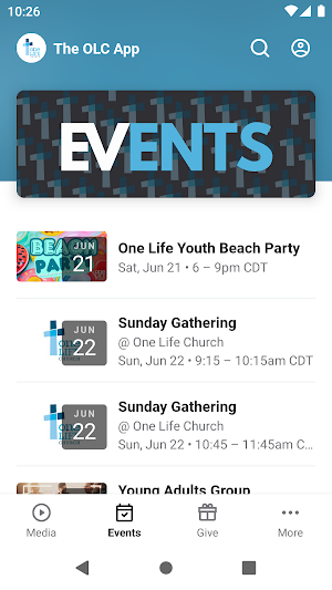OLC App Screenshot 1