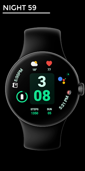 Night 59 - watch face Screenshot 0