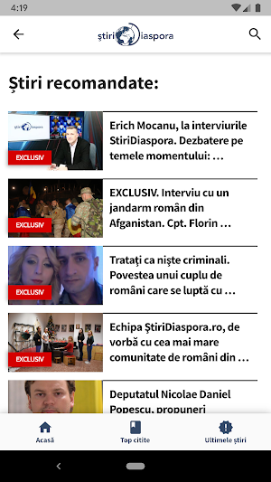 StiriDiaspora Screenshot 2