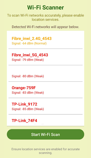 Signal Power Wi-Fi Finder App screenshot 3