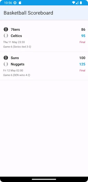 Today's USA Basketball Scores Screenshot 1
