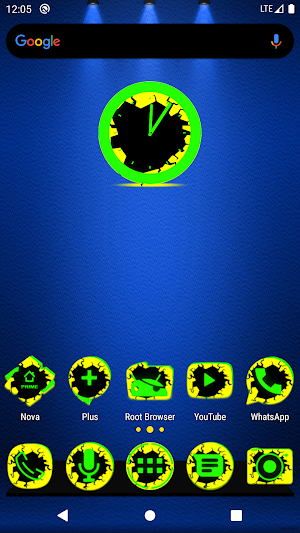 Cracked Yellow Green Icon Pack Screenshot 0