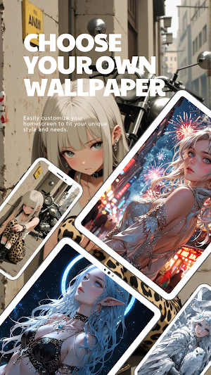 Beautiful Anime Girl Wallpaper Screenshot 1