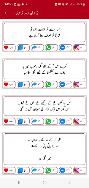 Urdu Shayari 2 Line Screenshot 1