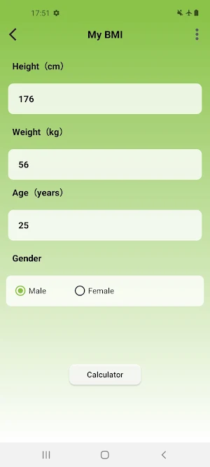 My BMI-Body Mass Index Screenshot 0