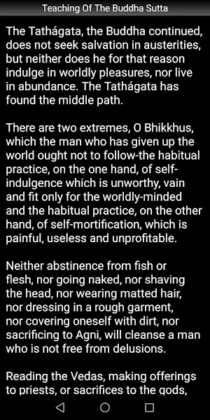 Teaching Of The Buddha Sutta Screenshot 2