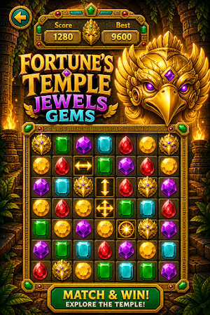 Fortune's Temple Jewels Gems Screenshot 2