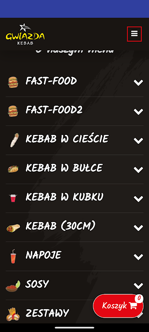 Gwiazda Kebab Czechowice Screenshot 0