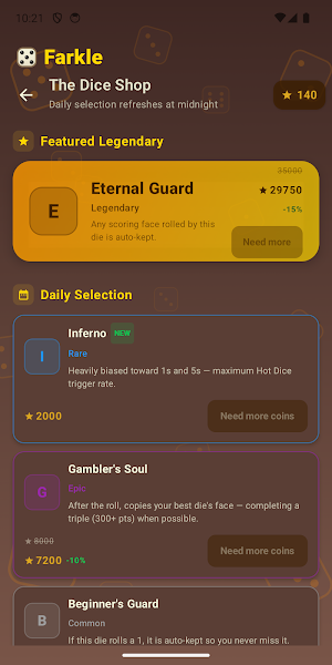 Farkle - Medieval Dice Game Screenshot 3