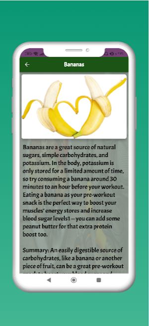 Workout food Screenshot 3