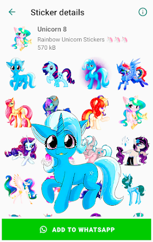 Unicorn stickers for WhatsApp Screenshot 2