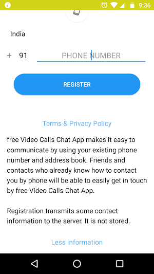 Free Video Calls Chat App Screenshot 2