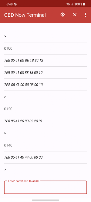 OBD Now Terminal Screenshot 0
