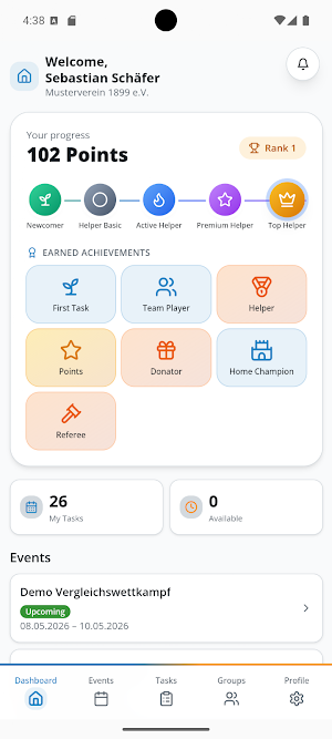 Vereinspunkt Screenshot 2