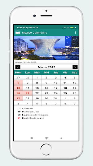 Mexico Calendario 2022 Screenshot 3
