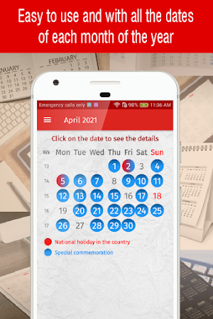 canada calendar 2021, calendar with holidays 2021 Screenshot 1