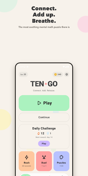 Ten Go: Number Match Puzzle Screenshot 0