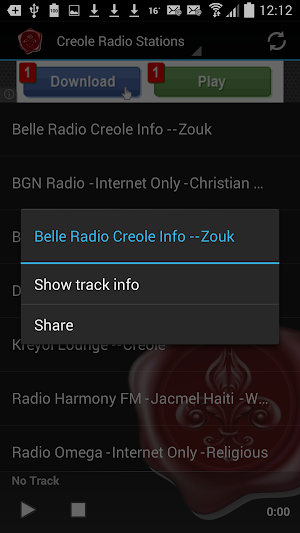 Creole Radio Stations Screenshot 1