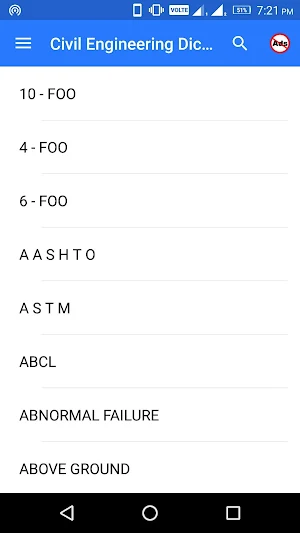 Civil Engineering Dictionary Screenshot 3