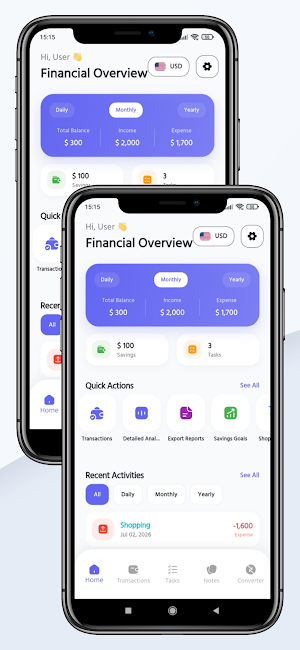Daily Expense & Budget Tracker Screenshot 0