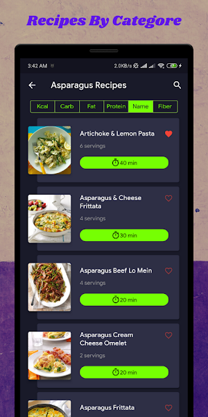 Asparagus: Vegetable recipes Screenshot 2