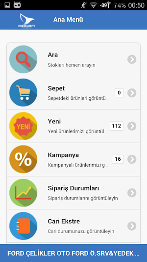 Doğan Otomotiv B2B Screenshot 1