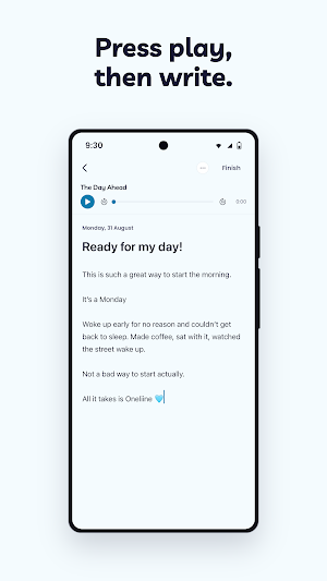 Oneliine: Guided Journaling Screenshot 1