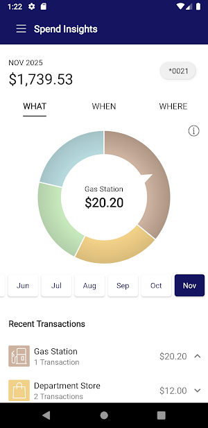 ORUEFCU Debit Card Screenshot 2