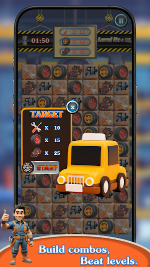 Car Garage Tools Puzzle Screenshot 1