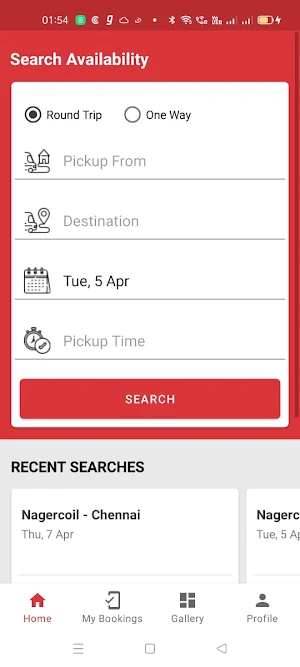eTravels - Booking App Screenshot 1