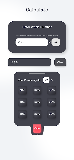 PerCalc Screenshot 2