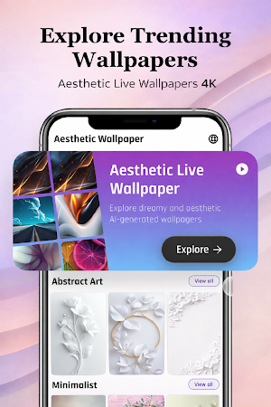 Aesthetic 4k Live Wallpaper Screenshot 0