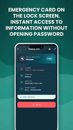 Emergency Card: Medical ID Screenshot 0