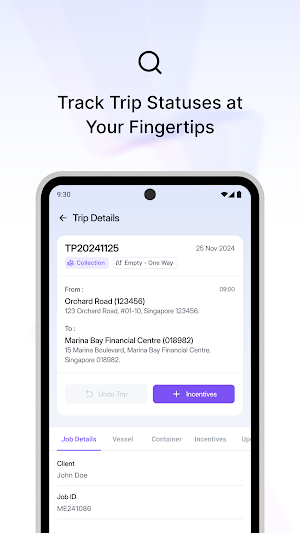 Haulage Driver App Screenshot 1