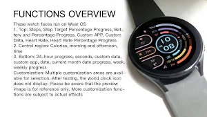 Colorful Half Arc For Wear OS Screenshot 2