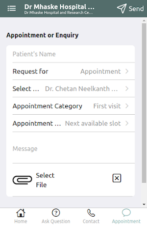 Dr Mhaske Hospital Screenshot 1