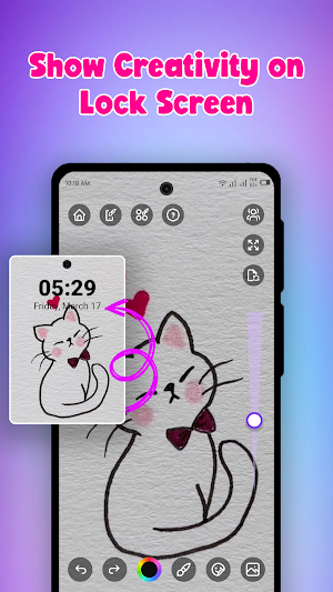 Lockscreen Drawing App Screenshot 3
