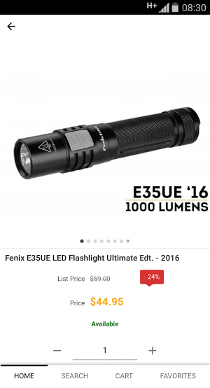 Fenix Store - LED Flashlights Screenshot 2