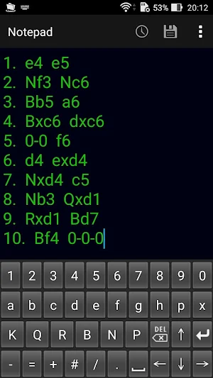 Chess keyboard Screenshot 1