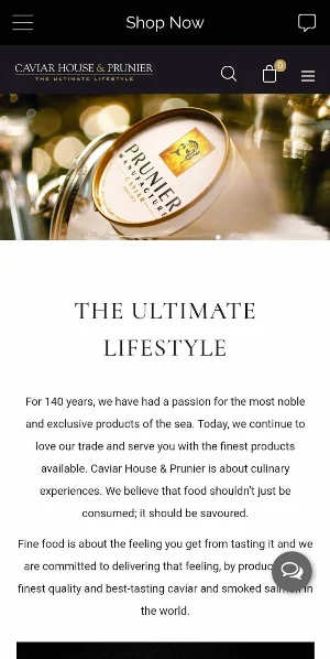 Caviar House & Prunier Screenshot 2