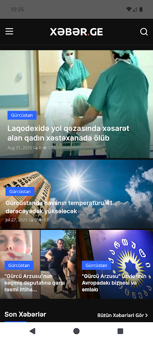 Xeber.Ge Screenshot 3