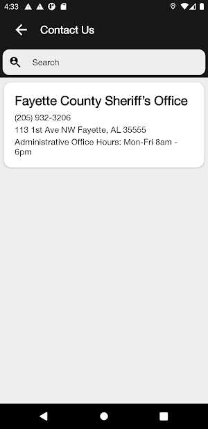 Fayette County Sheriff Alabama Screenshot 2