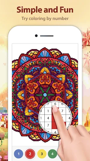 Mandala Color by Number: Coloring Book for Adults Screenshot 1