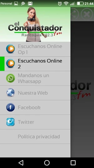 Radio El Conquistador Fm Ranca Screenshot 1
